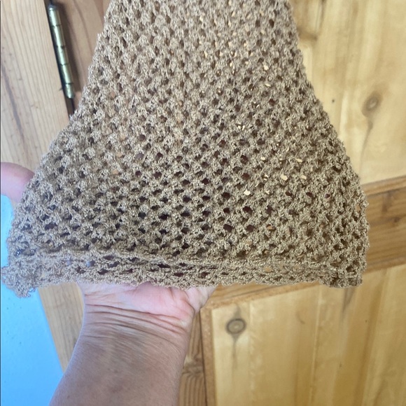 EARTHBOUND Brown Crochet Flare Sleeve Top - Picture 6 of 13